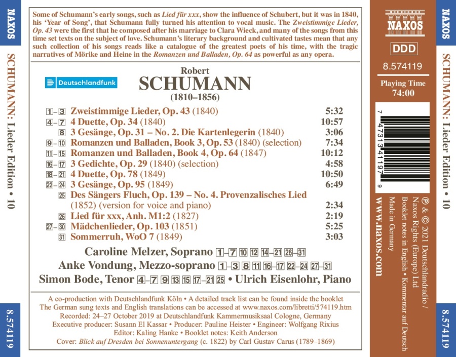 Schumann: Romances, Ballads and Duets - slide-1