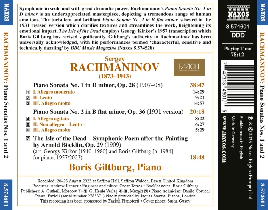 Rachmaninov: Piano Sonatas 1 & 2; The Isle of the Dead - slide-1