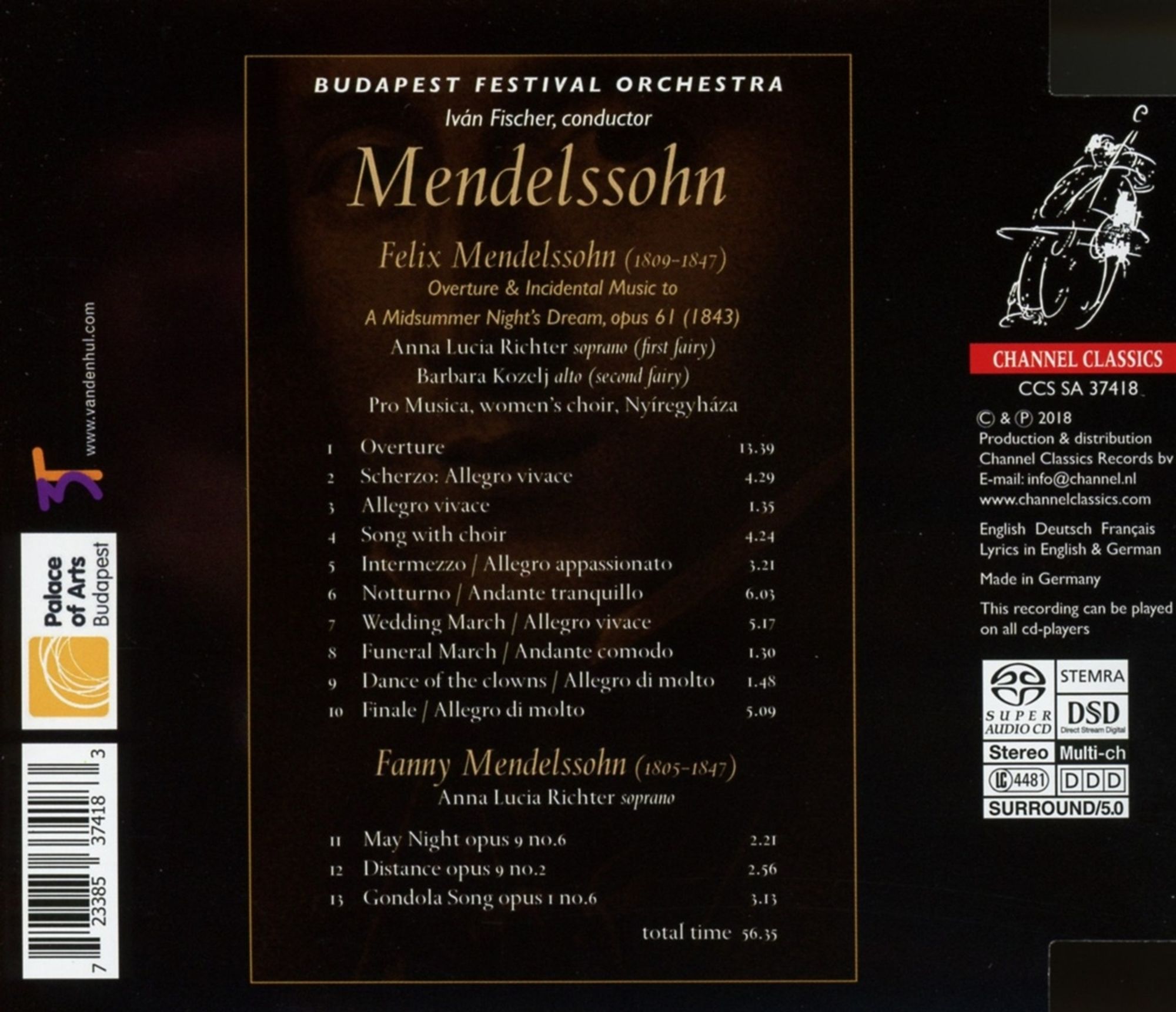 MENDELSSOHN: A Midsummer Night's Dream - incidental music, Op. 61 - slide-1