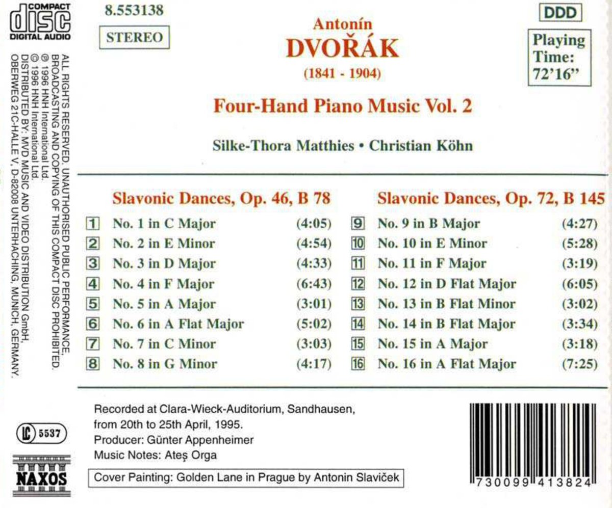 DVORAK: Slavonic Dances 46 & 72 - slide-1