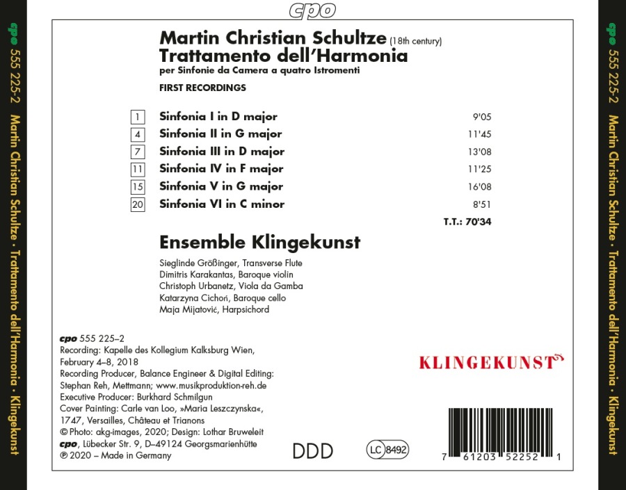 Schultze: Trattamento dell’Harmonia - 6 Sinfonias - slide-1