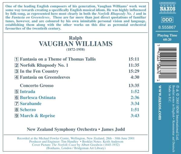 VAUGHAN WILLIAMS: Fantasia on Greensleeves; Fantasia on a Theme by Thomas Tallis - slide-1