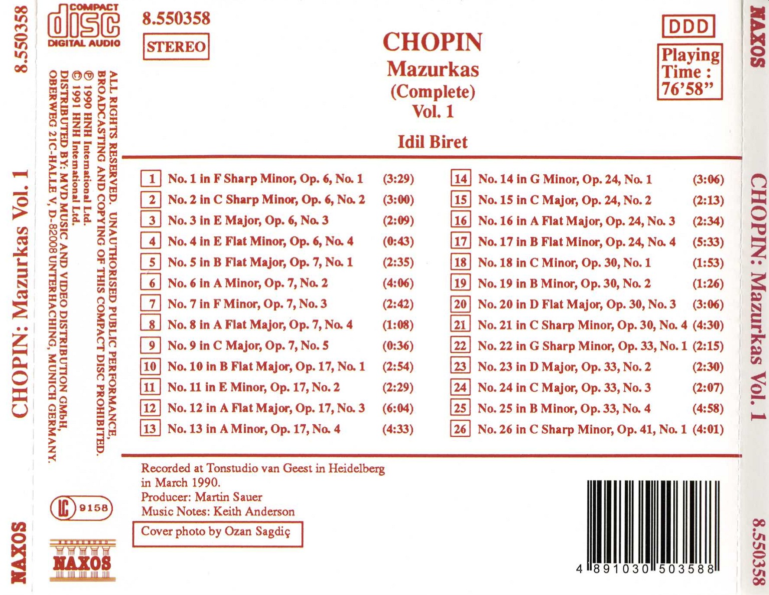 Chopin: Mazurkas vol. 1 - slide-1