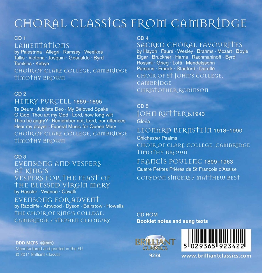 Choral Classics from Cambridge - slide-1