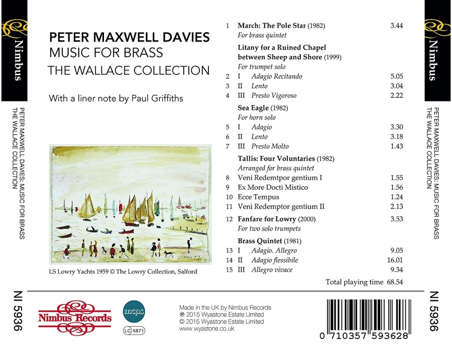 Maxwell Davies: Music For Brass - slide-1