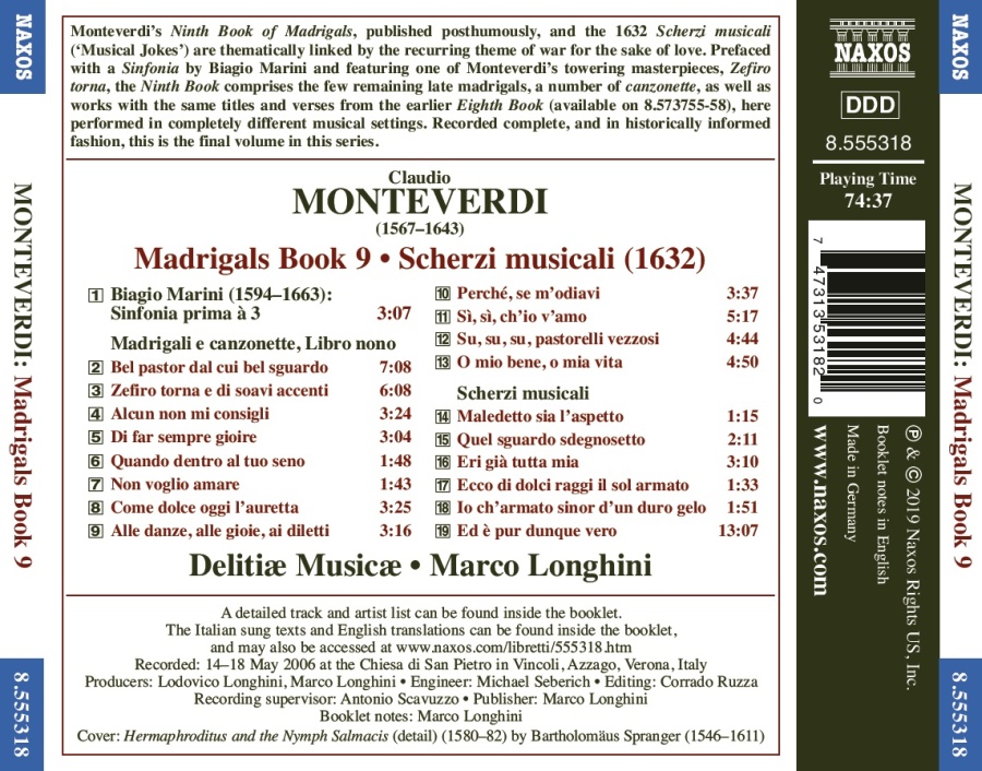Monteverdi: Madrigals Book 9; Scherzi Musicali - slide-1