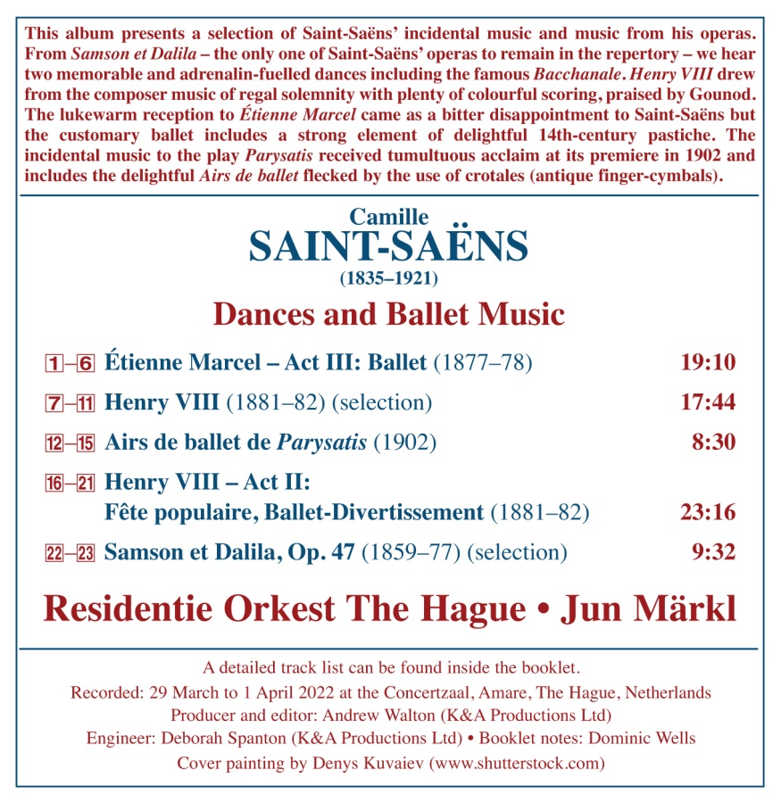 Saint-Saëns: Dances & Ballet Music - slide-1