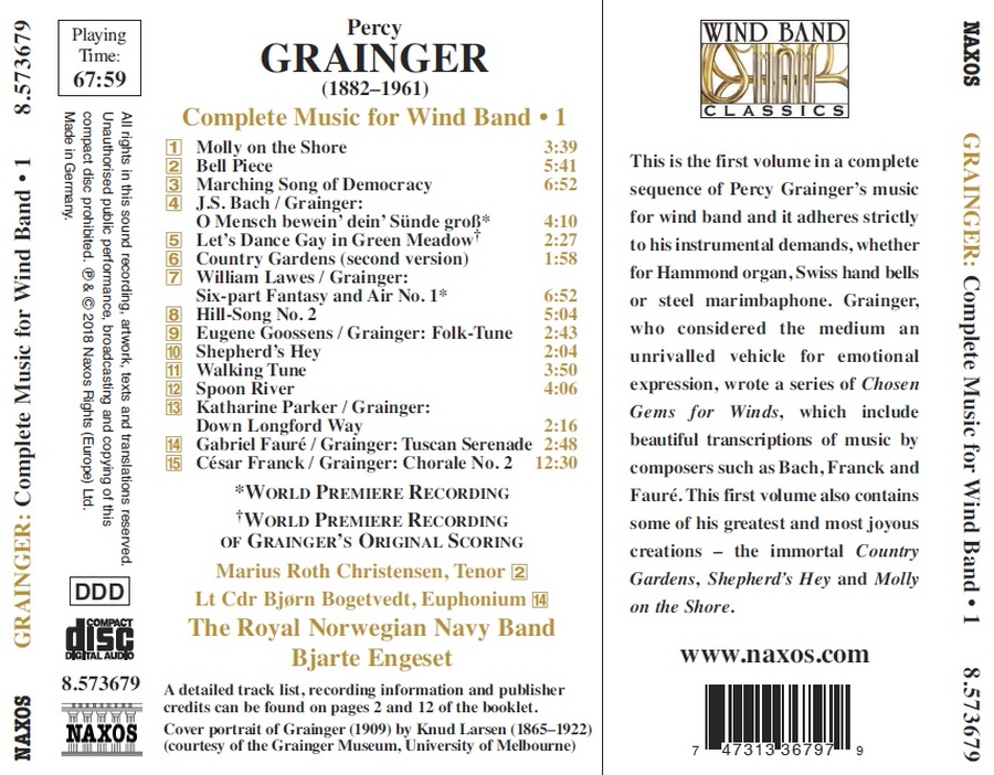 Grainger: Complete Music for Wind Band Vol. 1 - slide-1