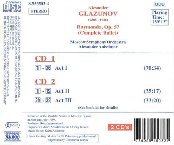 GLAZUNOV: Raymonda, Op.57 - Orchestral Works, Vol. 1 - slide-1