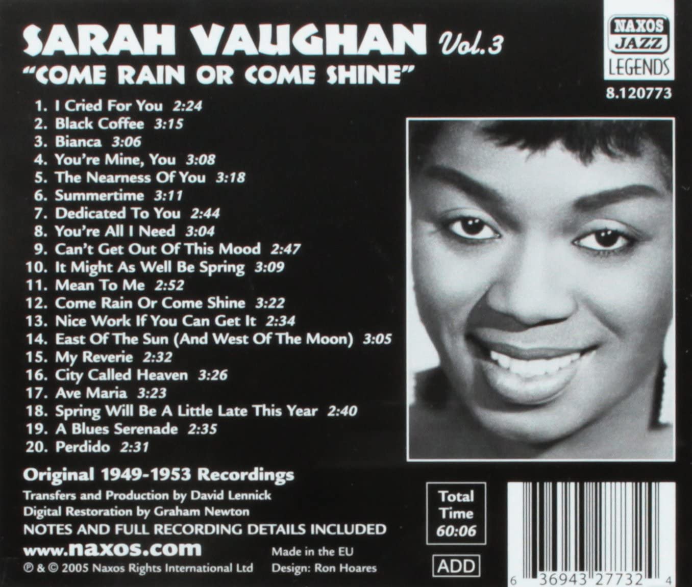 Sarah Vaughan: Come Rain Or Come Shine - slide-1
