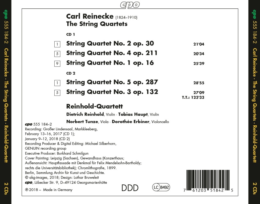 Reinecke: Complete String Quartets - slide-1