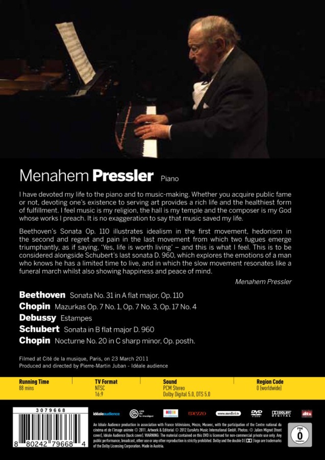Pressler Menahem recital Cité de la Musique / 3079668 - slide-1