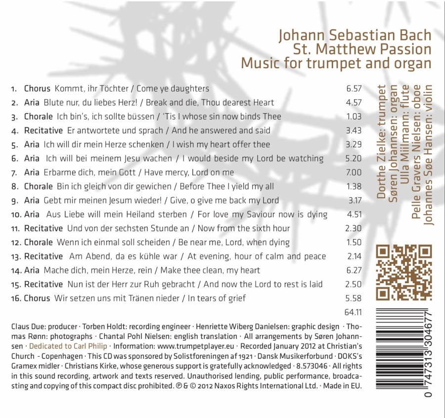 Bach: St. Matthew Passion BWV 244, fragmenty - aranżacja na trąbkę i organy - slide-1