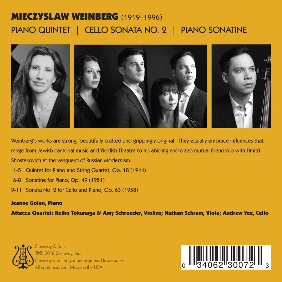 Weinberg: Piano Quintet; Cello Sonata No. 2; Piano Sonatina - slide-1