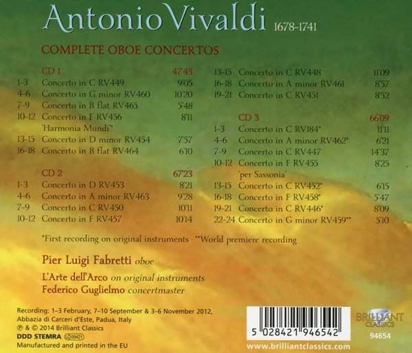 Vivaldi: Complete Oboe Concertos - slide-1