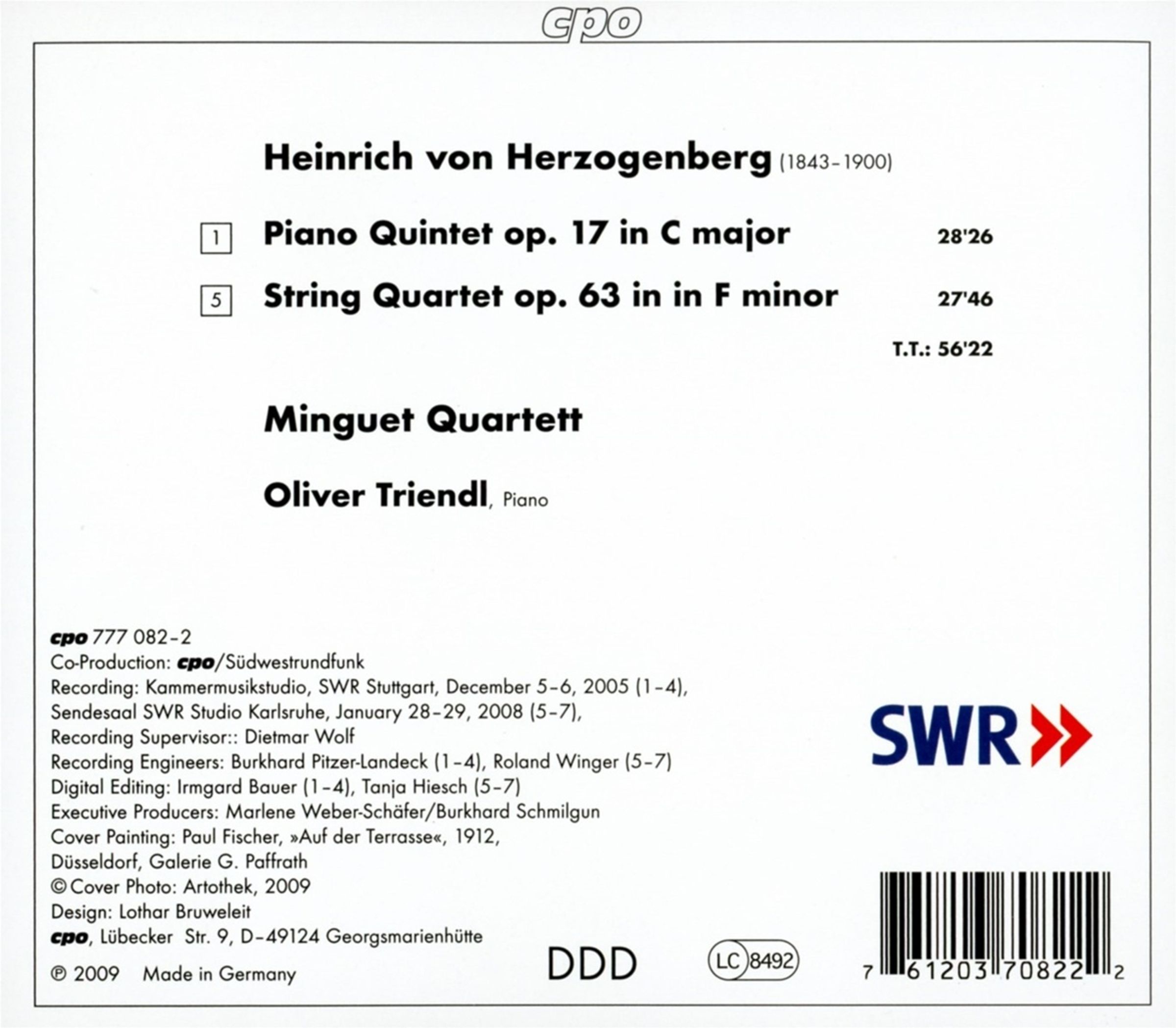 HERZOGENBERG: String quartet op.63 - slide-1