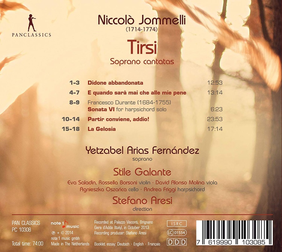 Jommelli: Tirsi - soprano cantatas - slide-1