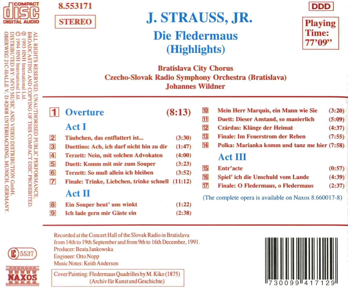 J. STRAUSS, JR.: Die Fledermaus - slide-1