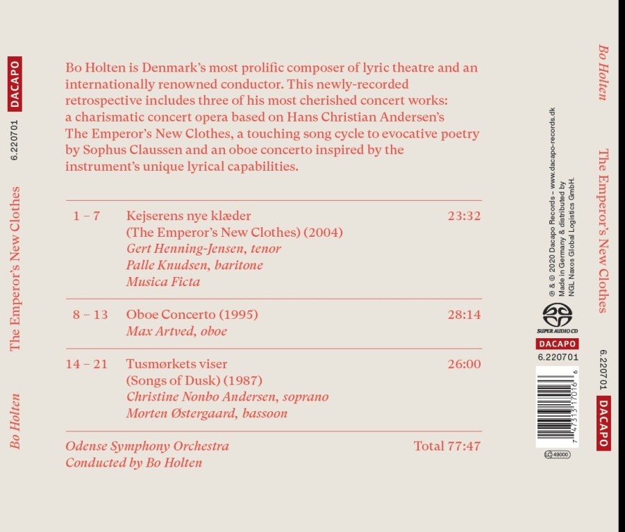Holten: The Emperor's New Clothes; Oboe Concerto; Songs of Dusk - slide-1