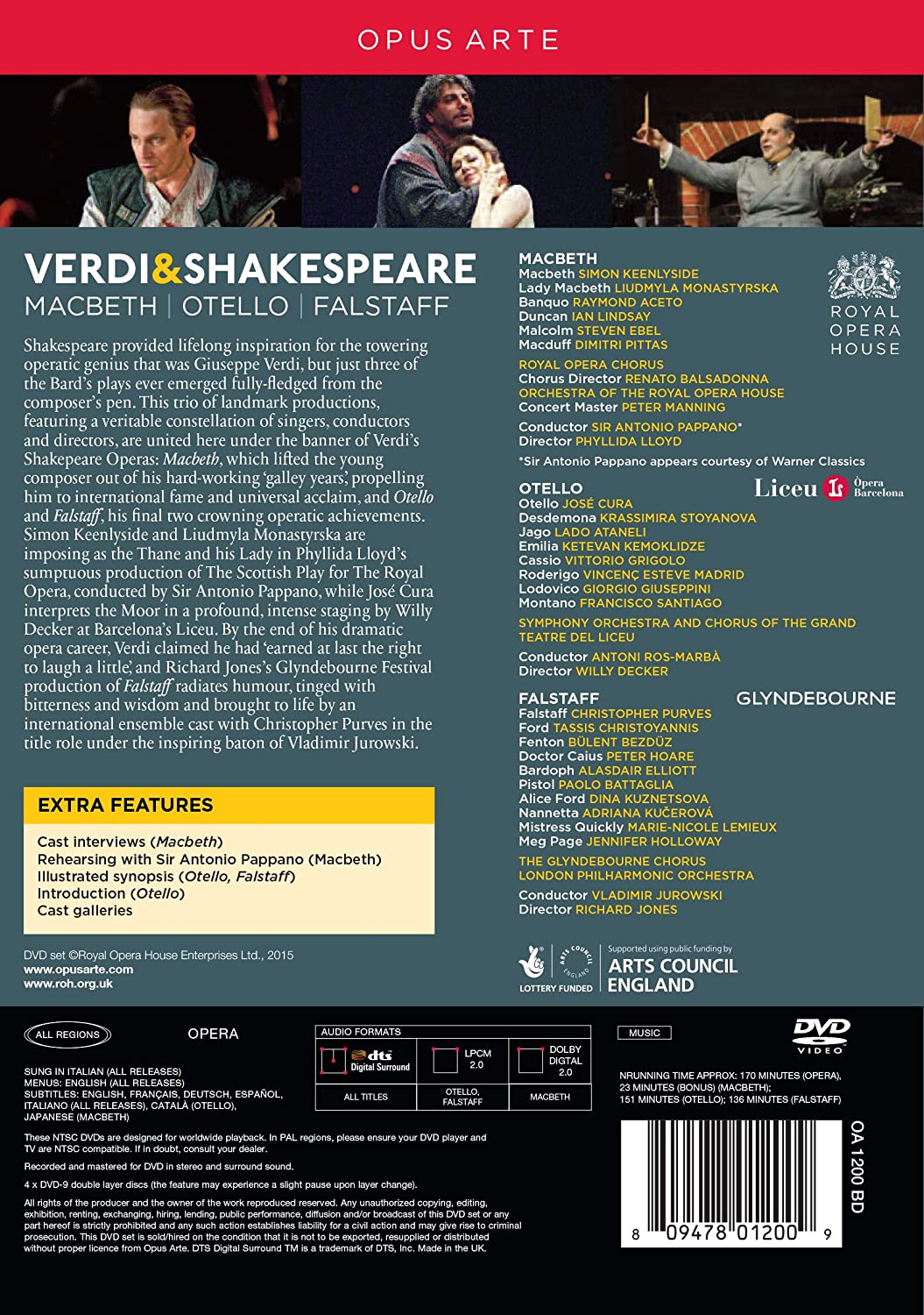 Verdi: The Shakespeare Operas:  Macbeth, Otello, Falstaff - slide-1