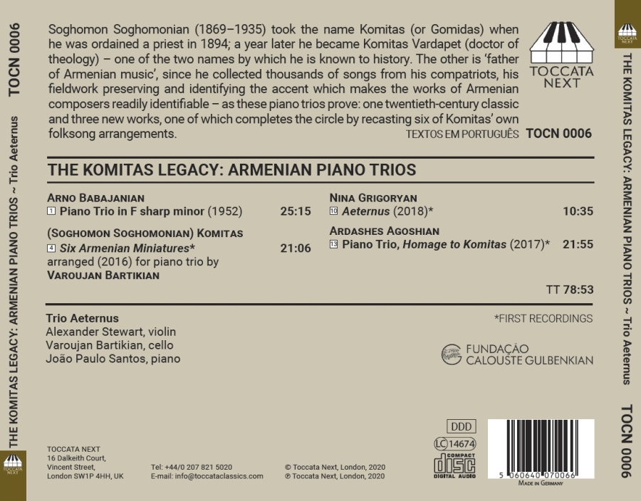 The Komitas Legacy - Armenian Piano Trios - slide-1