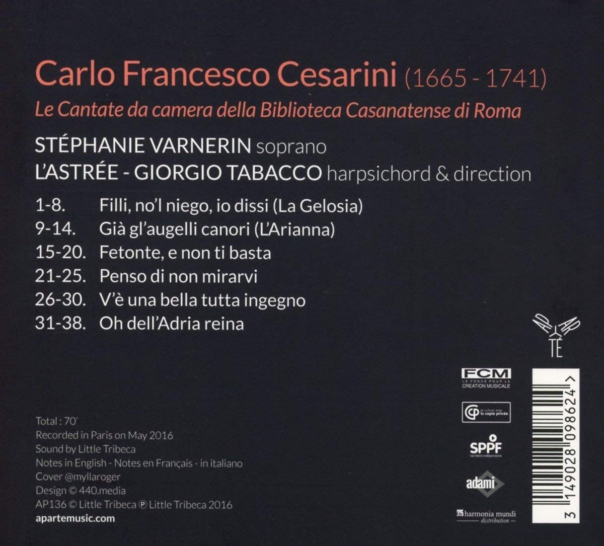 Cesarini: Cantatas - slide-1
