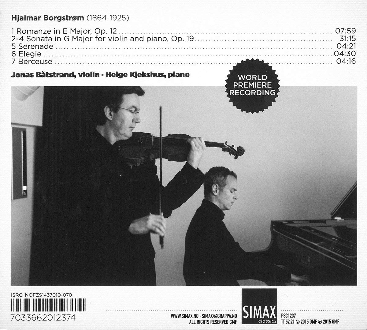 Borgstrøm: Complete Works for Violin and Piano - slide-1