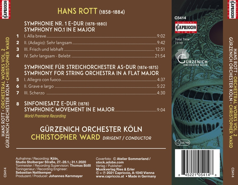 Rott: Orchestral Works Vol. 2 - slide-1