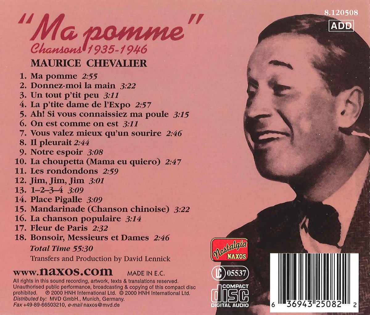MAURICE CHEVALLER: Ma Pomme - slide-1