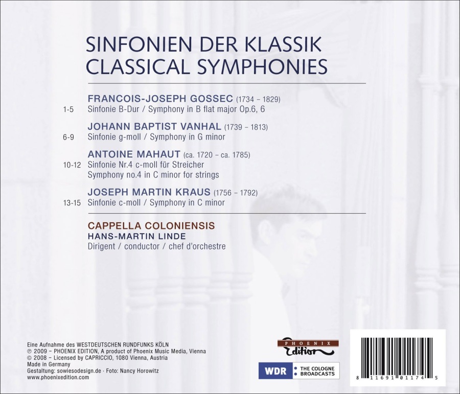 Classical Symphonies - GOSSEC, VANHAL, MAHAUT, KRAUS - slide-1