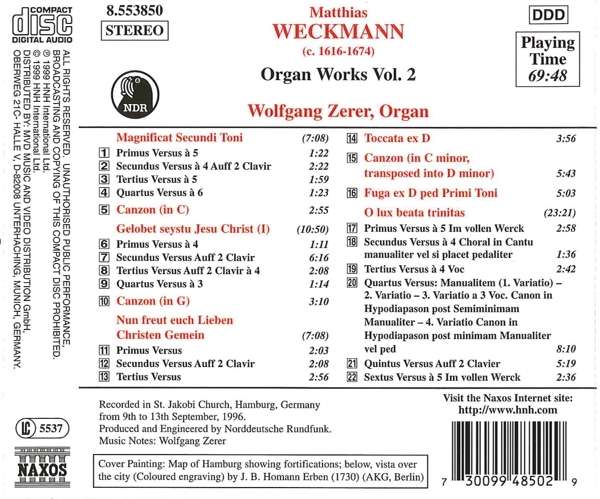 WECKMANN: Organ Works, Vol. 2 - slide-1