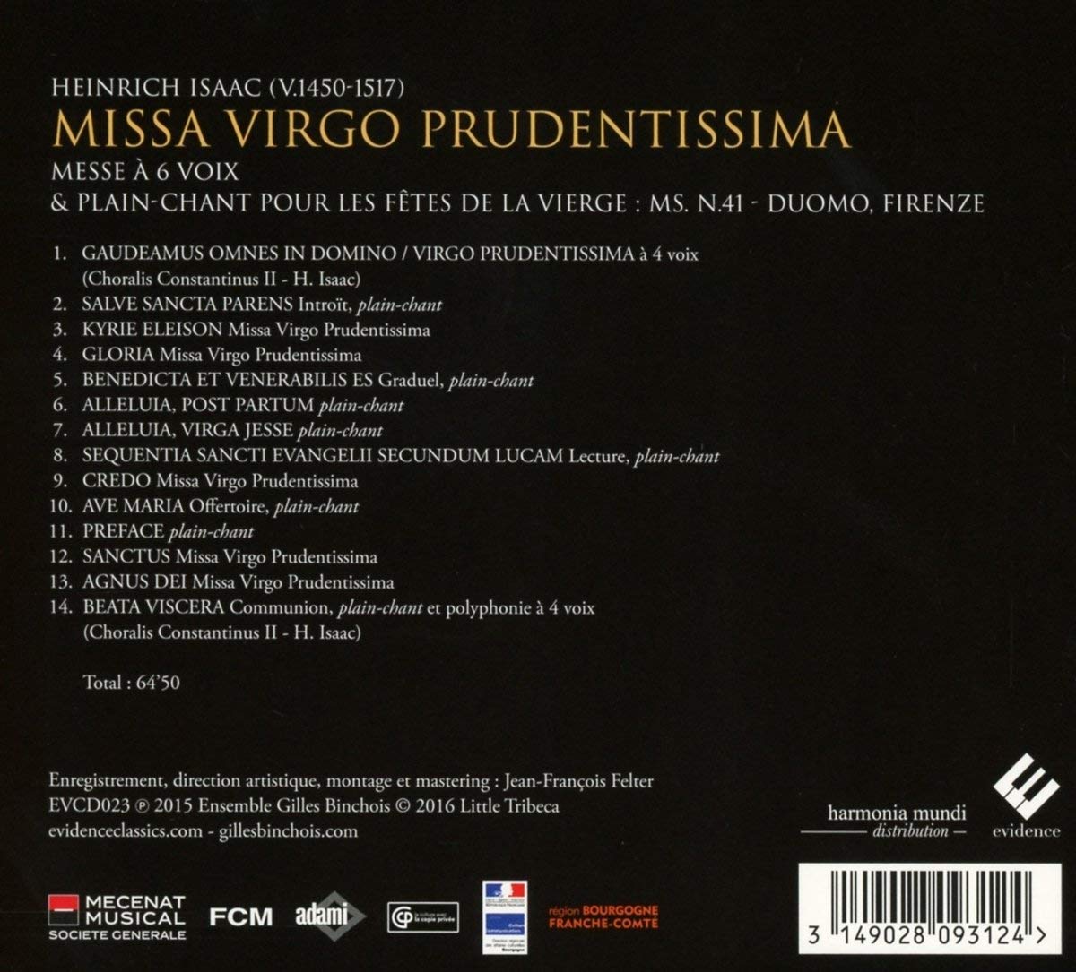 Isaac: Missa Virgo Prudentissima - slide-1