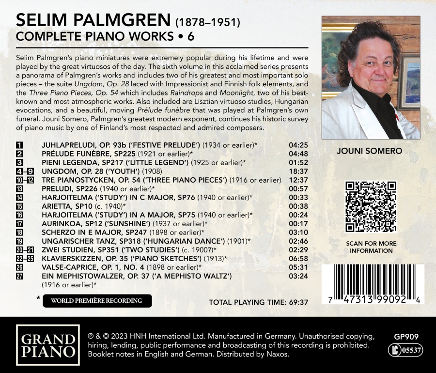 Palmgren: Complete Piano Works Vol. 6 - slide-1