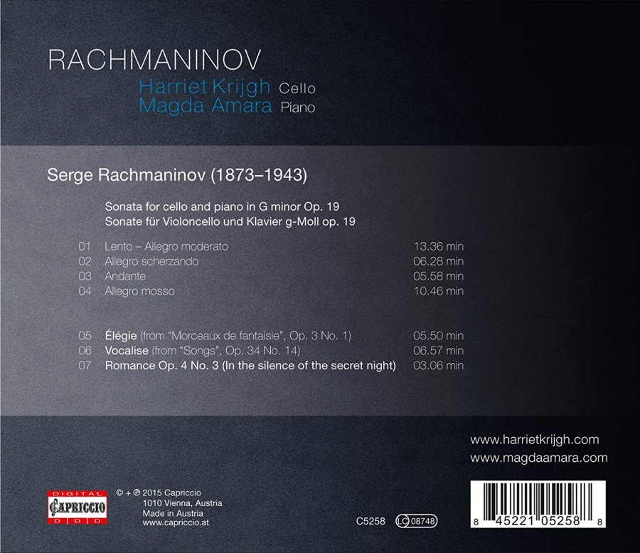 Rachmaninov: Cello Sonata, Élégie, Vocalise, Romance - slide-1