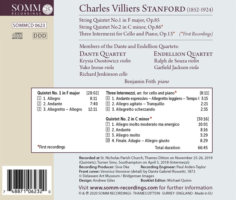 Stanford: String Quintets & Intermezzi - slide-1