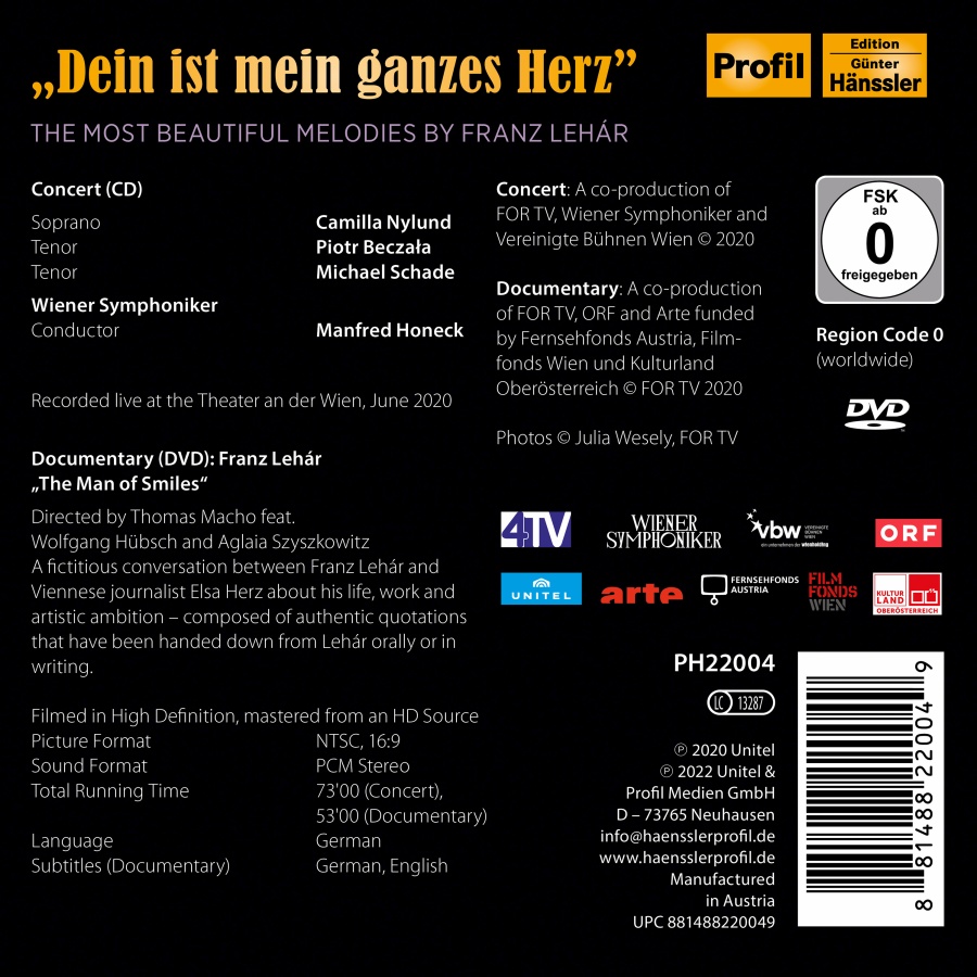 Dein ist mein ganzes Herz - The most beautiful Melodies by Franz Lehar - slide-1