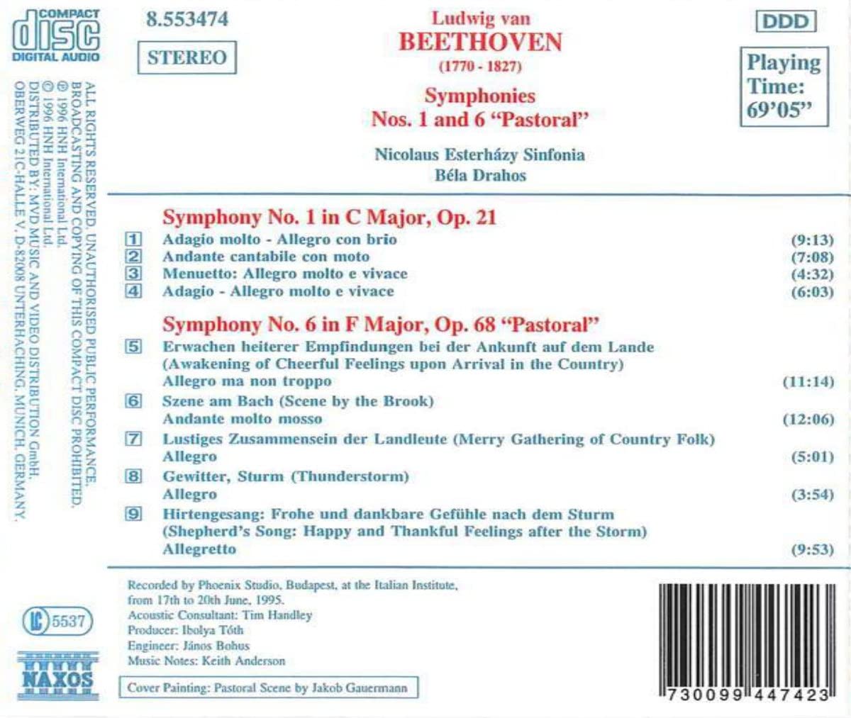 BEETHOVEN: Symphonies Nos.1 & 6 - slide-1