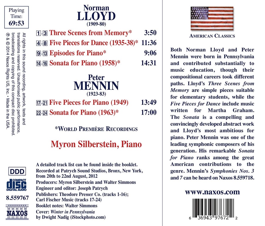 Lloyd & Mennin: Piano Music - slide-1