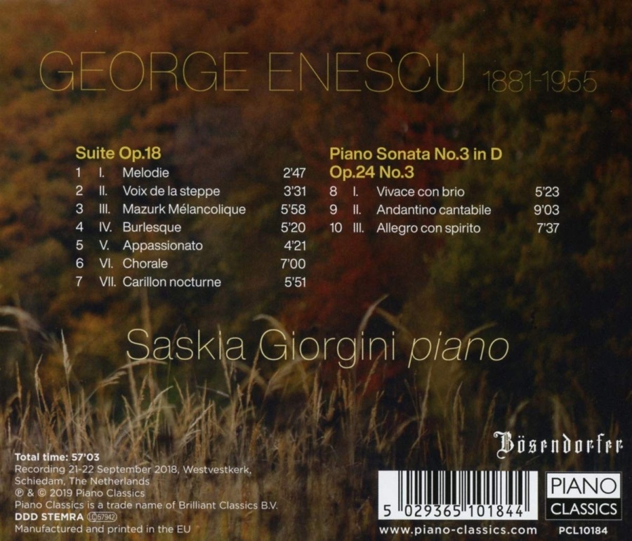 Enescu: Piano Sonata Op. 24; Suite Op.18 - slide-1