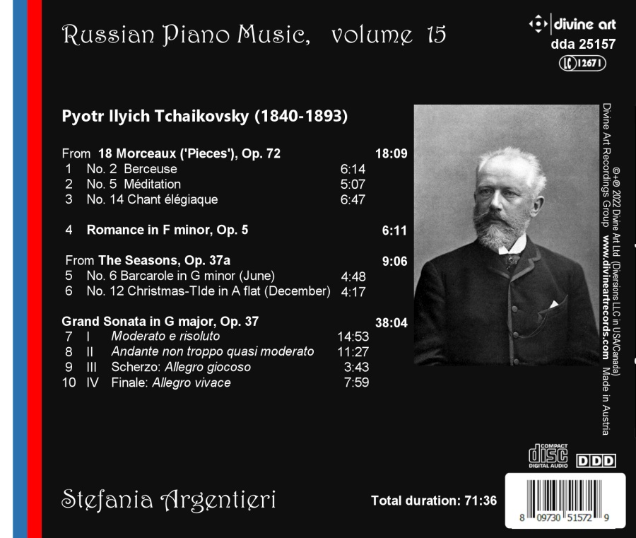 Tchaikovsky: Piano Works - Russian Piano Music Vol.15 - slide-1
