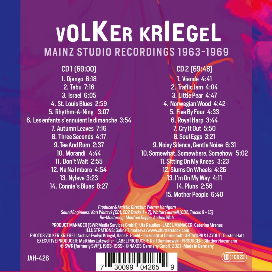 Volker Kriegel - Mainz Studio Recordings 1963 & 1969 - slide-1
