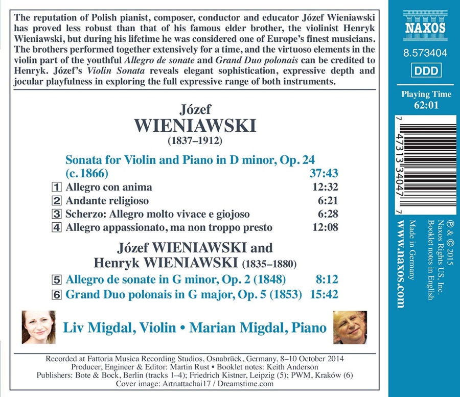Wieniawski: Music Violin and Piano - slide-1