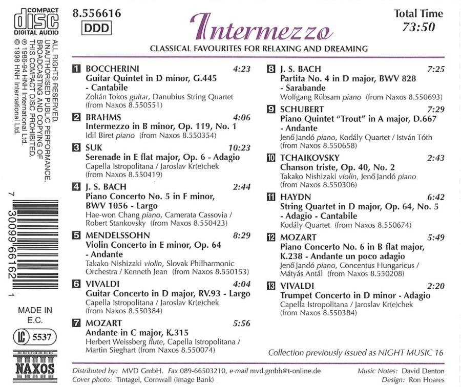 INTERMEZZO - Classical Favourites for Relaxing and Dreaming - slide-1