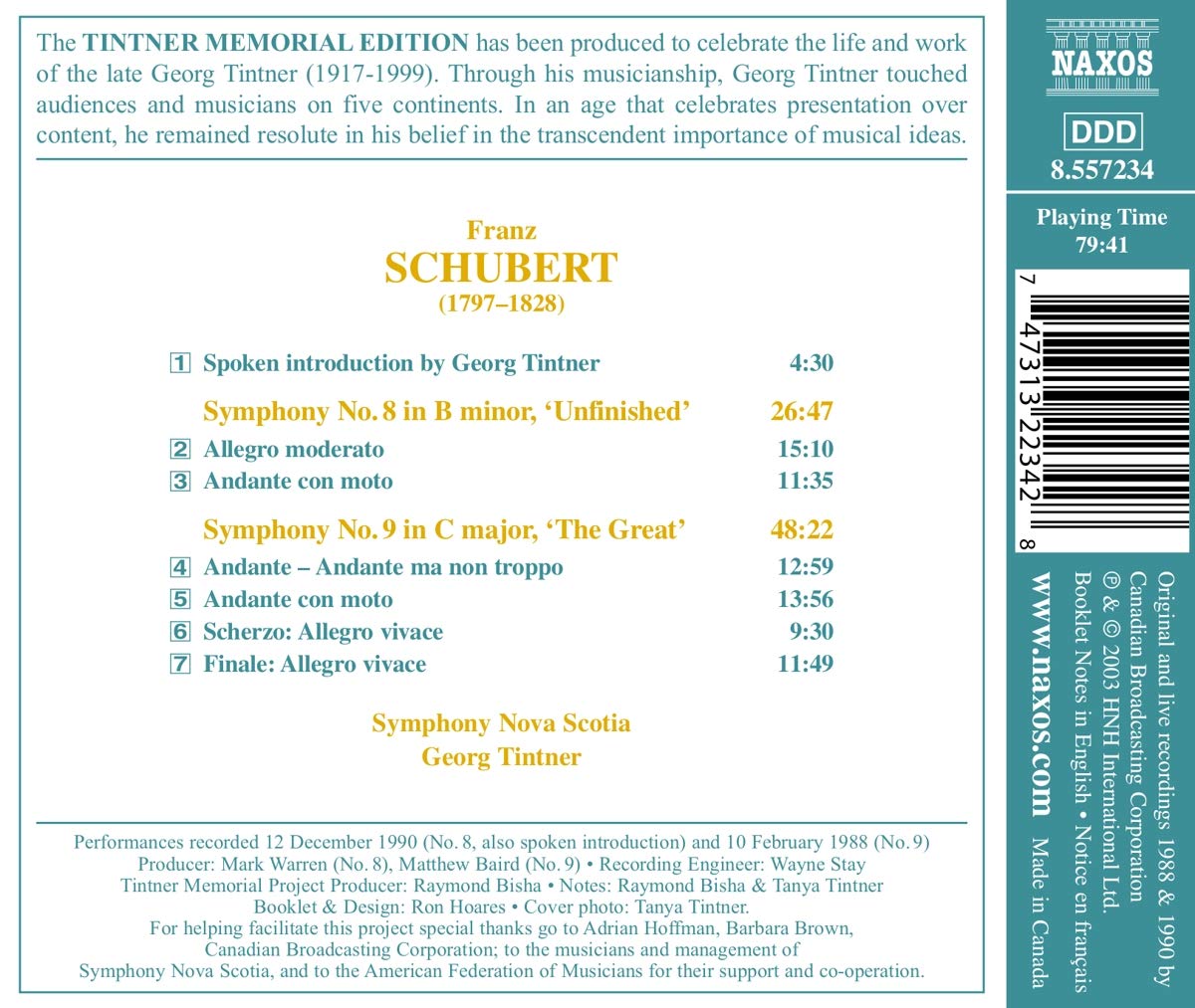 Schubert: Symphonies Nos. 8 and 9 - slide-1