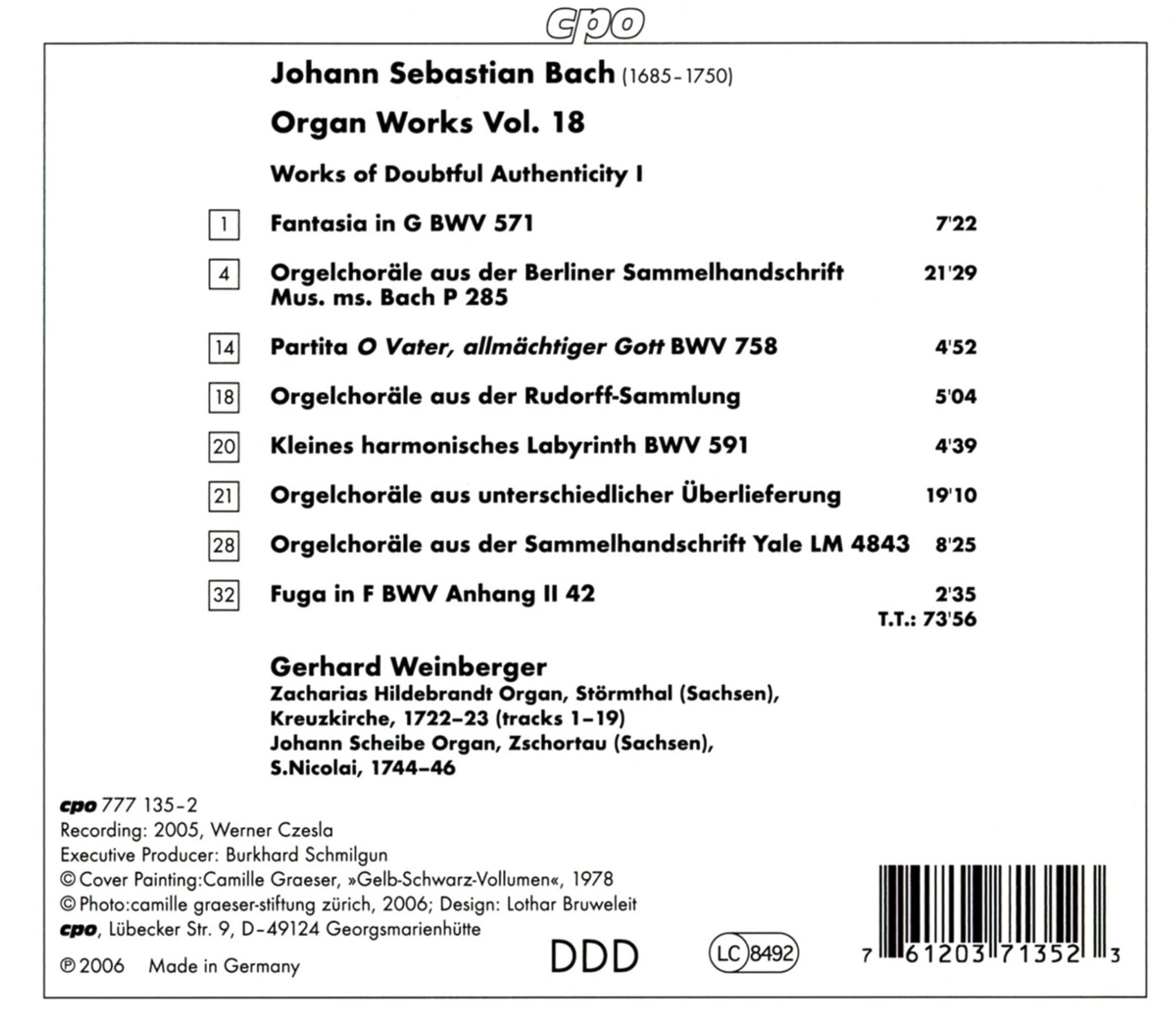 BACH: Organ works vol.18 - slide-1