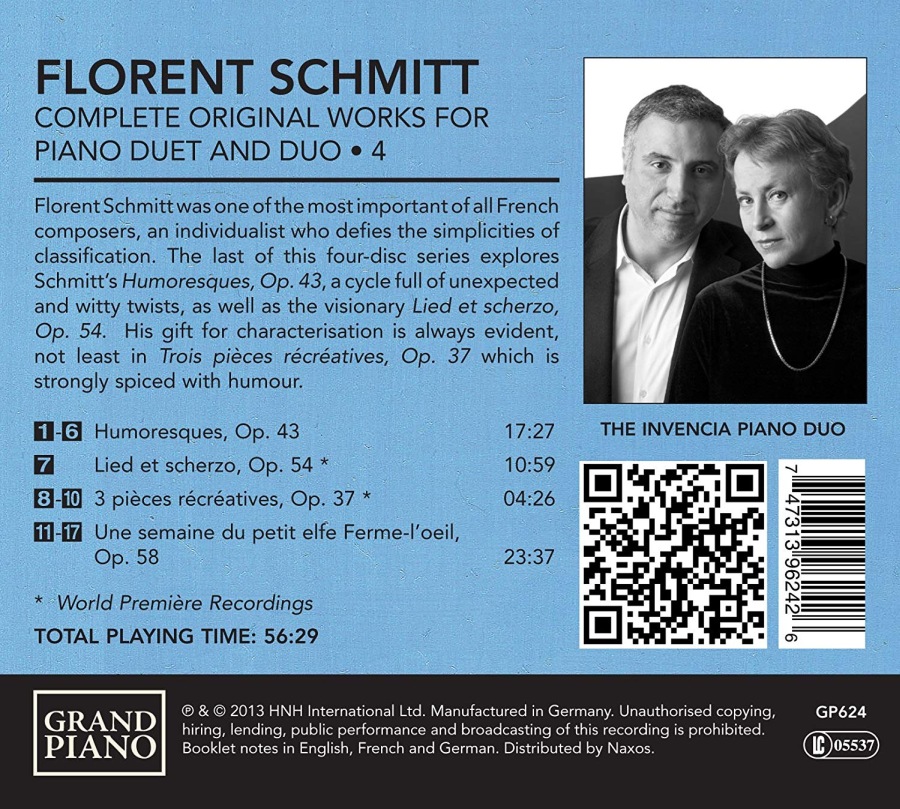 Schmitt: Complete Original Works for Piano Duet and Duo Vol. 4 - slide-1