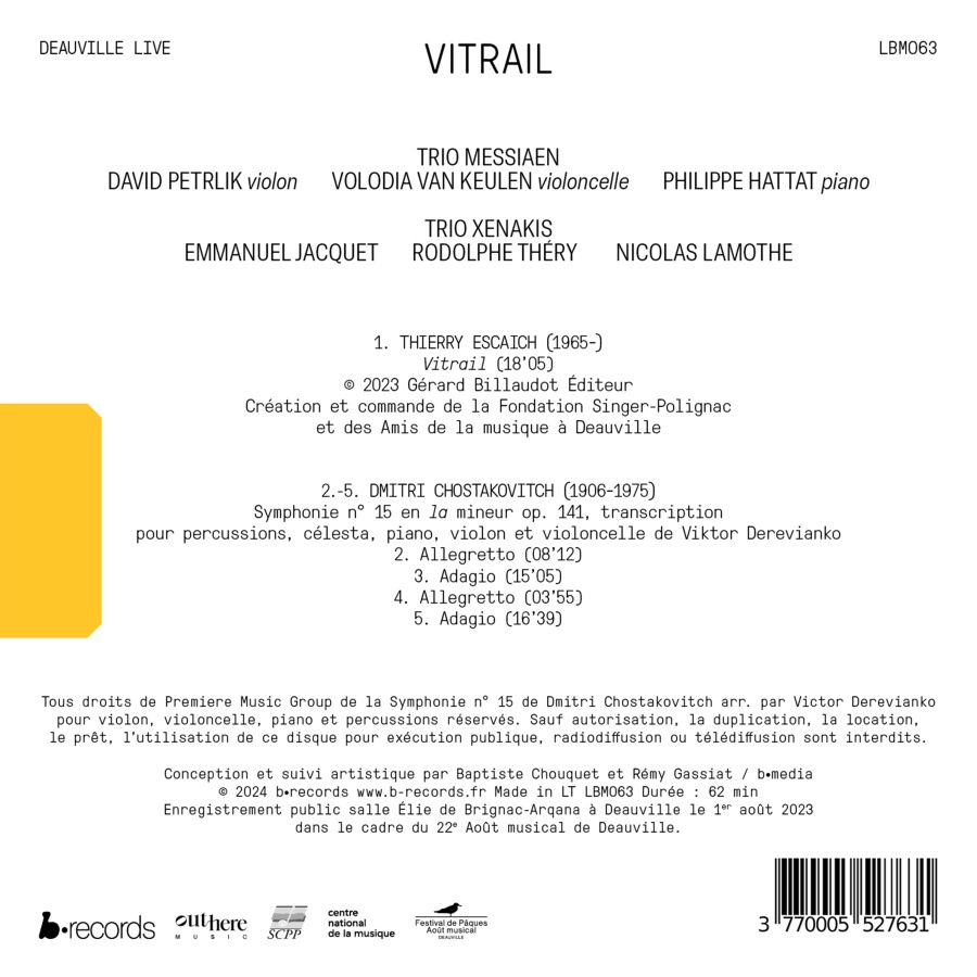 Chostakovitch & Escaich: Vitrail - slide-1