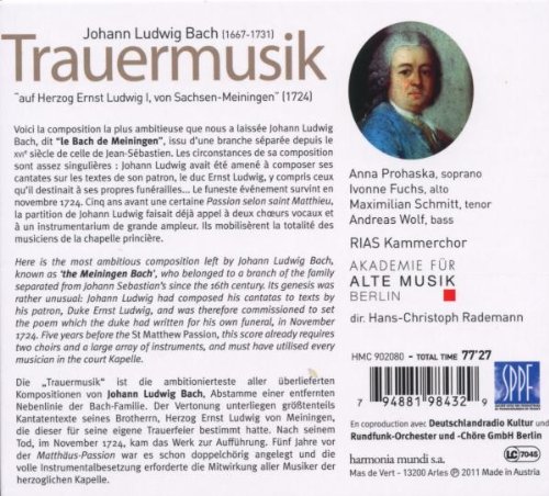 Bach, J.L: Trauermusik - slide-1