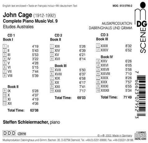 Cage: Complete Piano Music vol. 9 - slide-1