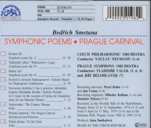Smetana: Symphonic Poems / Neumann - slide-1